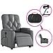 Poltrona Massaggiante Elettrica Reclinabile Grigio Similpelle - Foto miniatura 6