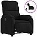 Poltrona Reclinabile Elettrica Nera in Tessuto di Microfibra - Foto miniatura 1