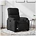 Poltrona Reclinabile Elettrica Nera in Tessuto di Microfibra - Foto miniatura 2