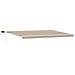 Tenda Retrattile Manuale con LED Beige 500x350 cm - Foto miniatura 1