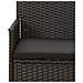 Set Divani da Giardino 4 pz con Cuscini Nero in Polyrattan - Foto miniatura 9