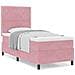 Letto Box Spring con Materasso Rosa Singolo in Velluto - Foto miniatura 4