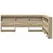 Testata contenitore rovere sonoma 140 cm Legno multistrato - Foto miniatura 5