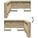 Testata contenitore rovere sonoma 140 cm Legno multistrato - Foto miniatura 9