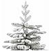 Albero Natale Artificiale Incernierato con Neve Fioccata 240 cm - Foto miniatura 5