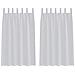 Tende con tende 2 pcs Grigio chiaro Poliestere - Foto miniatura 1