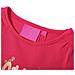 Maglietta da Bambina a Maniche Lunghe Fucsia 128 - Foto miniatura 3