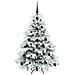 Albero di Natale artificiale con 150 LED Bianco 120 cm PE e PVC - Foto miniatura 4