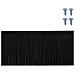 Spazzole per porte a vite 12 pcs Nero 100 cm Lega di alluminio - Foto miniatura 7