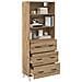 Credenza con cassetto Rovere artigianale 69,5 x 34 x 180 cm - Foto miniatura 3