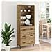 Credenza con cassetto Rovere artigianale 69,5 x 34 x 180 cm - Foto miniatura 4