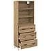 Credenza con cassetto Rovere artigianale 69,5 x 34 x 180 cm - Foto miniatura 5