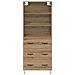 Credenza con cassetto Rovere artigianale 69,5 x 34 x 180 cm - Foto miniatura 8
