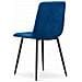Sedia PYRA - Velluto blu navy moderno x 4 - Foto miniatura 5