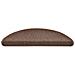 Tappetini per scale 20 pz 56x17x3 cm Marrone caffè Semicircolari - Foto miniatura 3
