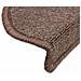 Tappetini per scale 20 pz 56x17x3 cm Marrone caffè Semicircolari - Foto miniatura 6