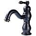 Rubinetto per lavabo da bagno, Blackswan, tipo M149, modello corto nero anticato, misura 21,5 cm - Foto miniatura 1