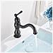 Rubinetto per lavabo da bagno, Blackswan, tipo M149, modello corto nero anticato, misura 21,5 cm - Foto miniatura 4
