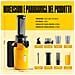 Ginnie Spremiagrumi a Freddo Professionale, Estrattore Lento 60 RPM per Agrumi, Design Compatto e Facile da Pulire, 400ml, 100W - Giallo Sole - Foto miniatura 4