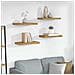 Scaffale da parete 4 pcs Beige 50 x 23,5 x 4 cm - Foto miniatura 2