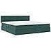 Letto con Contenitore Verde Scuro 200 x 200 cm Velluto - Foto miniatura 5