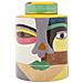 Vaso Piccassy Color Top Medio In Ceramica Con Volto Cubista - Foto miniatura 1