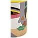 Vaso Piccassy Color Top Medio In Ceramica Con Volto Cubista - Foto miniatura 5