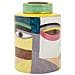 Vaso Piccassy Color Top Medio In Ceramica Con Volto Cubista - Foto miniatura 6