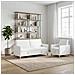 Set di Divani con Storage 2 pcs Bianco Poliestere - Foto miniatura 2