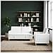 Set di Divani con Storage 2 pcs Bianco Poliestere - Foto miniatura 3