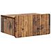 Mobiletto da notte a muro 2 pcs Legno antico 49 x 34,5 x 24 cm - Foto miniatura 3
