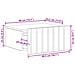 Mobiletto da notte a muro 2 pcs Legno antico 49 x 34,5 x 24 cm - Foto miniatura 9
