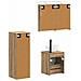 Set di mobili per il bagno 4 pcs Rovere Artigianale - Foto miniatura 3