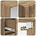Set di mobili per il bagno 4 pcs Rovere Artigianale - Foto miniatura 4