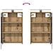 Set di mobili per il bagno 4 pcs Rovere Artigianale - Foto miniatura 9