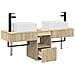 Set di Armadi da Bagno 3 pz Rovere Sonoma 53 x 35 x 39 cm - Foto miniatura 2