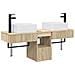Set di Armadi da Bagno 3 pz Rovere Sonoma 53 x 35 x 39 cm - Foto miniatura 1
