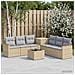 Set di divani 8 pz Beige e Grigio Chiaro - Foto miniatura 7
