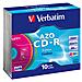 CD-R Super AZO 48x 700MB 10pz Colours Slim Case - Foto miniatura 6