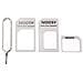 Adattatori Da Nano Sim A Sim Card Standard Classica 4 In 1 (Nano Sim + Micro Sim + Sim Standard) + Estrattore Sim - Foto miniatura 5