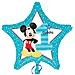 Pallone In Foil Mylar 1° Compleanno Mickey Mouse Topolino - Addobbo Decorazione Feste, Party, Compleanno, Feste Bambini - Gonfiabile Ad Elio (fornito Sgonfio)  - Foto miniatura 1