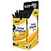 100 Penne A Sfera Bic Cristal Fine Inchiostro Nero Medium Punta 0,8 Mm 2 Box - Foto miniatura 1
