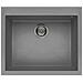 Lavello Quadra 110 Keratek Plus 61x50 cm 1 vasca Colore Light Grey 97 - Foto miniatura 1