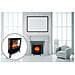 Chemin Arte Ef 139 Nero Caminetto Elettrico Termoventilato Nero - Foto miniatura 3