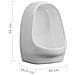 WC Orinatoio Sospeso con Sciacquone in Ceramica Bianco - Foto miniatura 5