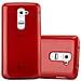 Custodia Compatibile Con Lg G2 Mini In Rosso - Coperchio Protettivo In Silicone Tpu Flessibile Con Design Spazzolato - Foto miniatura 1