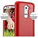 Custodia Compatibile Con Lg G2 Mini In Rosso - Coperchio Protettivo In Silicone Tpu Flessibile Con Design Spazzolato - Foto miniatura 5