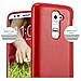 Custodia Compatibile Con Lg G2 Mini In Rosso - Coperchio Protettivo In Silicone Tpu Flessibile Con Design Spazzolato - Foto miniatura 3