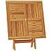 Tavolo Da Giardino Pieghevole 85x85x76cm Legno Massello Di Teak - Foto miniatura 2