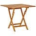 Tavolo Da Giardino Pieghevole 85x85x76cm Legno Massello Di Teak - Foto miniatura 1
